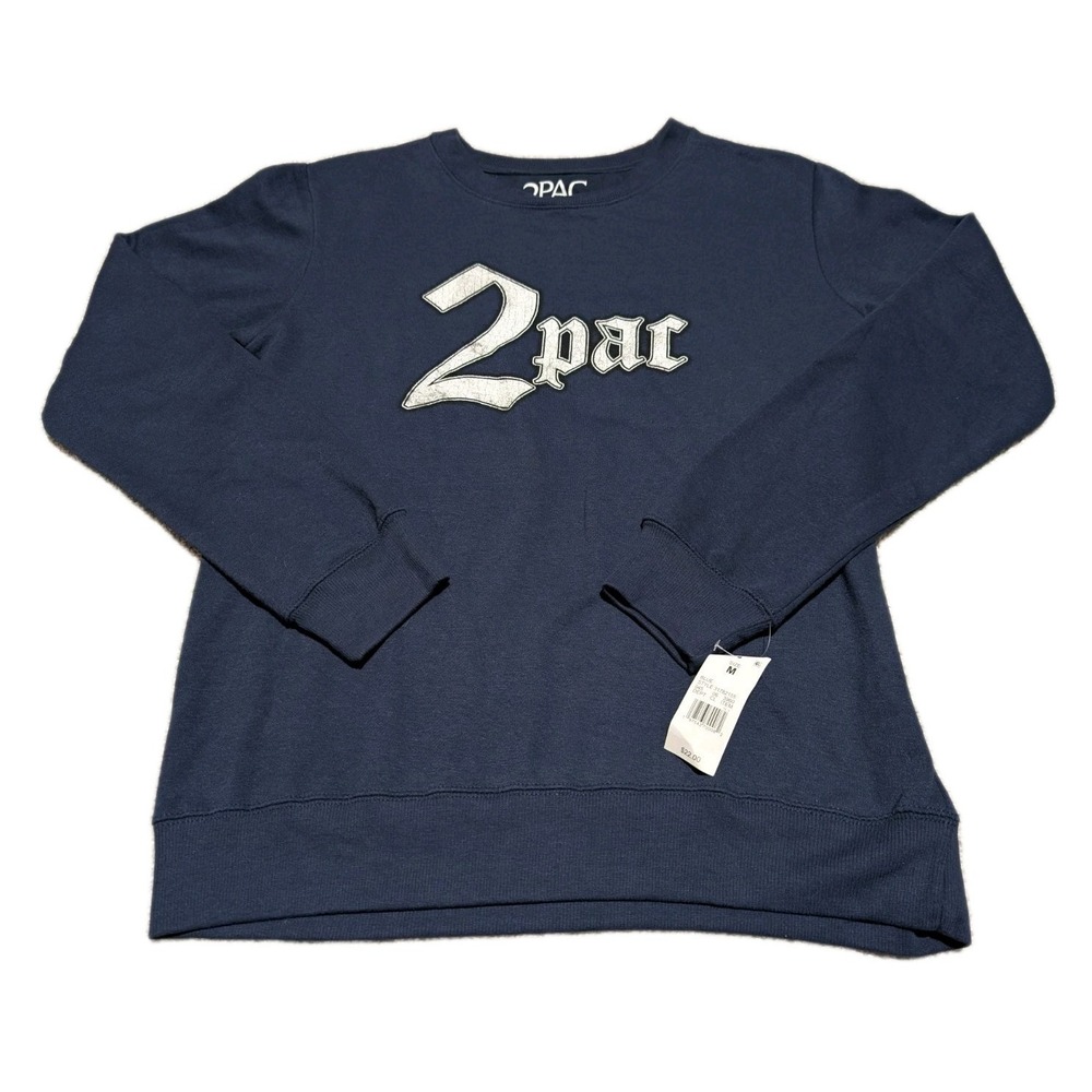 Tupac Shakur Shirt Keep Ya Head Up 2Pac Rap Graphic Sweatshirt Large‎ M NWT